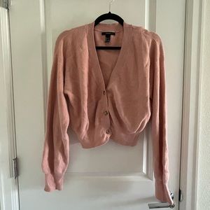 Light baby pink cardigan buttons NEVER WORN